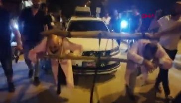 Bursa'da damada boyunduruk takıp, araç çektirdiler