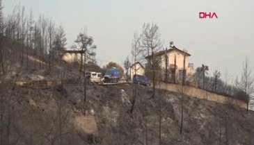 Manavgat'ta çıkan yangında Yiğitokur çiftinin cansız bedenleri bulundu