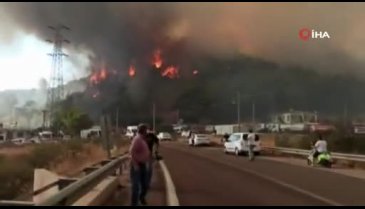 Marmaris'te Hisarönü tahliye ediliyor