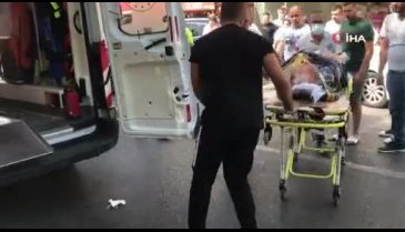 Bursa'da geri manevra yaparken kadına çarptı