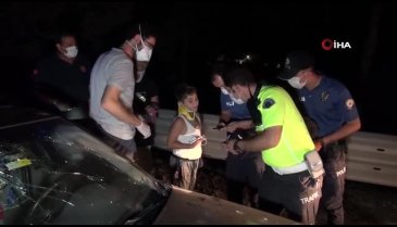 Kocaeli'de kaza yapan sürücü ailesini bırakıp kayıplara karıştı