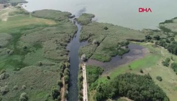Bursa Uluabat Gölü'nün çevresinde yaşayanlar, kirlilik ve kötü kokudan şikayetçi