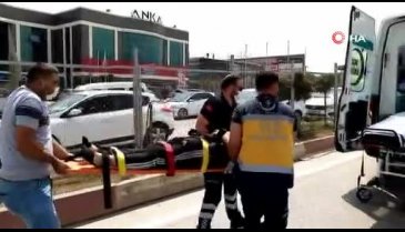 Bursa'da araç devrildi! Genç sürücü ölümden döndü