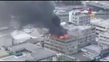 Tel Aviv'deki bina alevlere teslim oldu