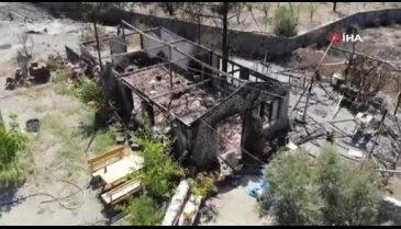 Marmaris'te bir asırlık tarih kül oldu