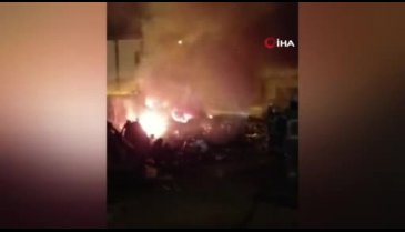 Bursa'da hurdalık yangını