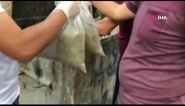 Bursa'da çöp konteynerinden 28 kilogram uyuşturucu çıktı