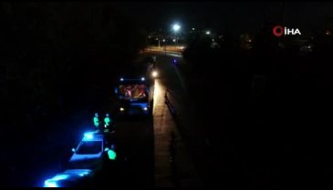 Bursa'da yolcu otobüslerine sıkı denetim gece de devam ediyor
