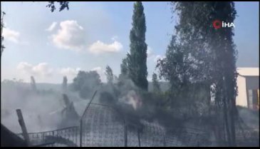 Bursa Gemlik'te korkutan yangın