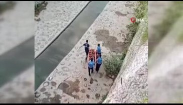 Bursa'da dereye düşen kişi  ekipler tarafından kurtarıldı