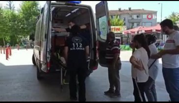 Bursa'da bacağı makine silindirine sıkışan kadın yaralandı