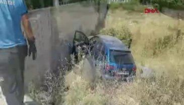 Bursa'da şarampole uçan otomobildeki 2 kişi yaralandı
