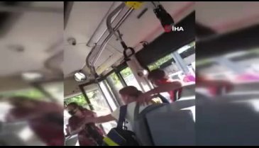 Otobüste maske takmayı reddetti, ortalığı birbirine kattı