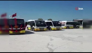 Bursa'da halk otobüsü gelin arabası oldu