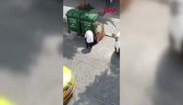 İstanbul Fatih'te sokak ortasında kadına şiddet!