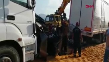 Manisa'da korkunç tır kazası