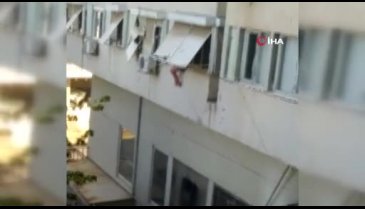 Antalya'da rehin tutulduğunu iddia eden genç kız pencereden atladı