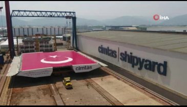 Bursa'da üretilen 1915 Çanakkale Köprüsü'nün son tabliye bloğu Çanakkale'ye ulaştı
