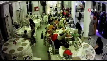 Bursa'da düğün salonunda hırsızlık! Önce dans ettiler sonra çaldılar