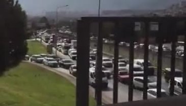 Bursa'da trafik kilitlendi!