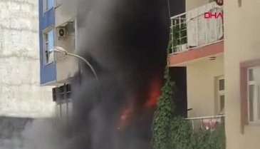 Kurs merkezinde yangın: Adeta can pazarı yaşandı