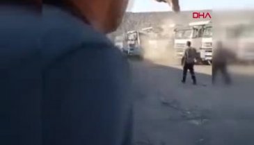 Şırnak'ta iş makinesi ile amcasının kamyonlarını ezdi!