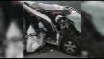 Bursa'da feci kaza! Burnu bile kanamadan kurtuldu