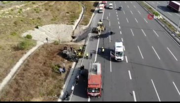Kuzey Marmara Otoyolu'nda feci kaza! Ölü ve yaralılar var