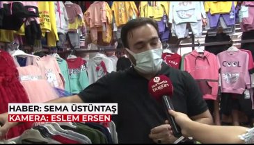Bursa'da kışlık kıyafetler tezgahta yerini almaya başladı (ÖZEL HABER)
