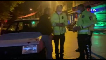 Bursa'da alkollü sürücü alkolmetreyi pos cihazı sandı