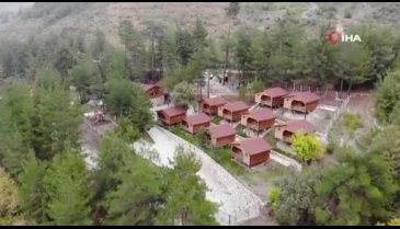 Bursa'da şehrin en uzak noktasına yapılan bungalovlar dolup taşıyor