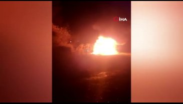 Bursa'da sülfürik asit yüklü tanker devrilerek alev alev yandı, yoğun güvenlik önlemleri alındı