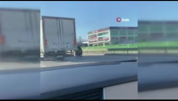Bursa'da trafikte yine tehlikeli hareketler