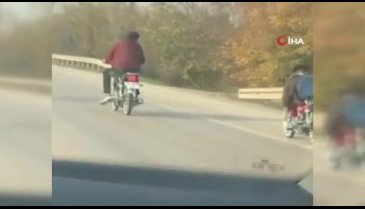 Bursa'da motosikletlerin üzerine yatıp yarış yapan iki gence hapis istemi