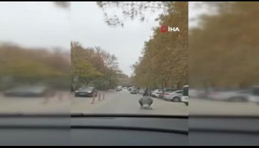 Bursa'da trafikte tehlikeli anlar