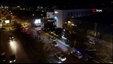 Bursa'da 'drone' destekli asayiş uygulaması