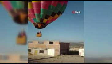 Meksika'da sıcak hava balonu eve çarptı