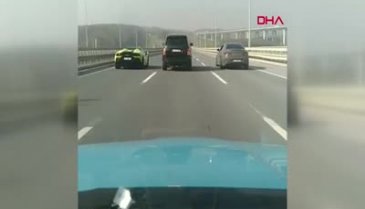 İstanbul'da magandaların yarışı kamerada