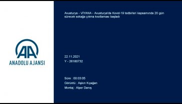 Avusturya'da sokağa çıkma kısıtlaması başladı