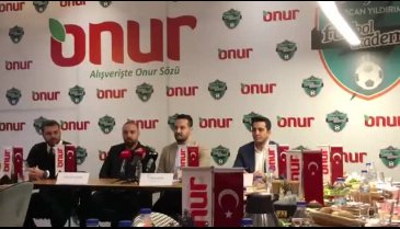 Onur Market'ten Futbol Akademisi'ne destek