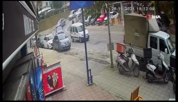 Fren yerine gaza bastı, ortalık savaş alanına döndü