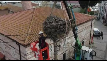 Bursa'nın küçük Venedik'inde leylek yuvasına kentsel dönüşüm
