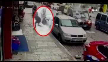 Üstüne beton düştü, ölümü teğet geçti