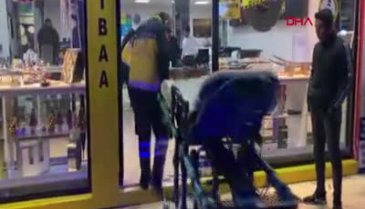 Cam kapıyı fark etmedi, hastanelik oldu
