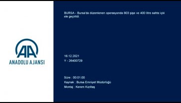 Bursa'da sahte içki operasyonunda 2 şüpheli gözaltında