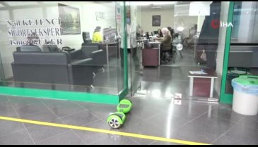 Bursa'da çay servisini uçarak yapıyor