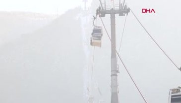 Uludağ'a çıkışta ucuz teleferik kuyruğu