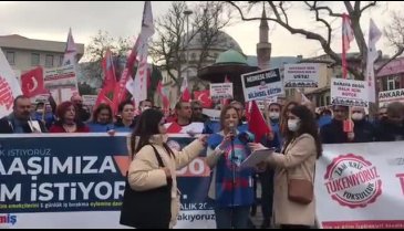 Eğitim-iş Sen Bursa meydanlara indi