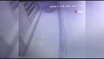 Hırsız tanınmamak için kilimi kamuflaj olarak kulandı