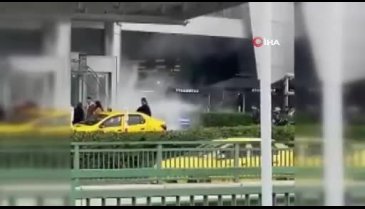 Bursa'da yangın tüpü kazası: Ortalık toz bulutu ile kaplandı